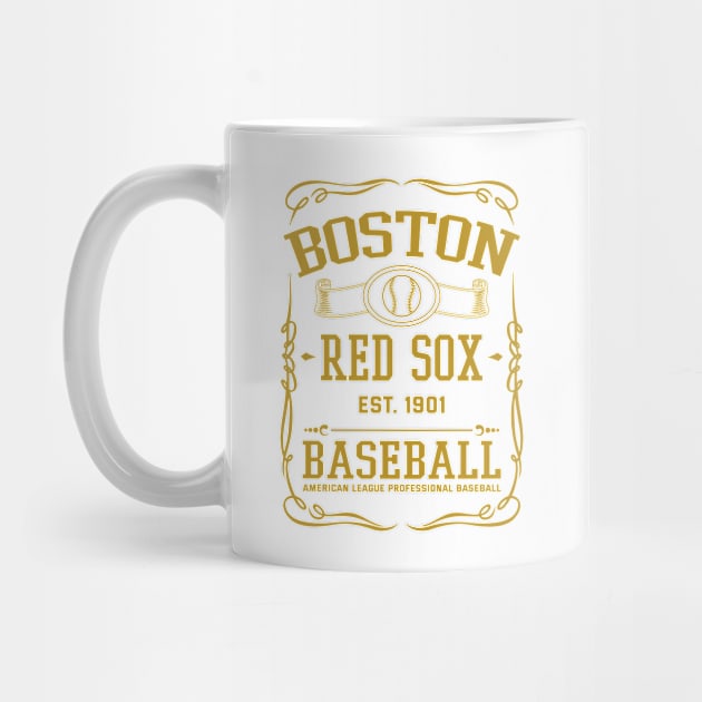 Vintage Red Sox American Baseball by carlesclan